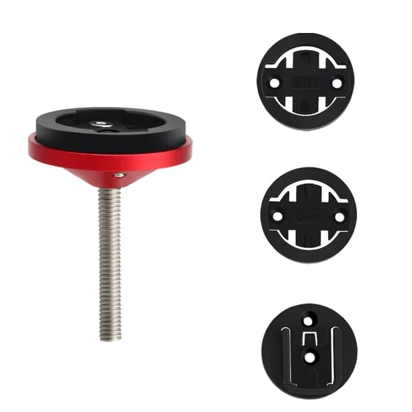 Cykelcomputerholder til Garmin Bryton Cateye cykelspeedometer frempindskappebeslag Red