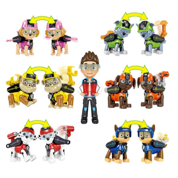 7 Pack Paw Patrol figures 7-8 CM