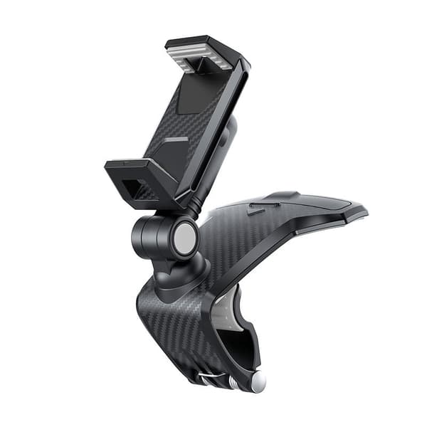 Universal Biltelefonholder Stativ Dashboard Clip Mount til iPhone Xiaomi Samsung GPS Gray