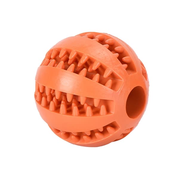 Hundelegetæppe Interaktive gummibolde Hvalpetyggelegetøj Tandrensebold Katte Kæledyr Mad Godbidder Foderautomat Silikonebolde Legetøj Red Size 7CM
