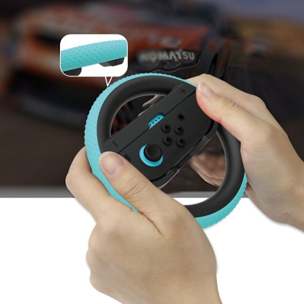 2 stk. rat til Switch 2 Joy-Con Controller Switch2 Joy-Con 2 Racing Wheel Hand Grip til Mario Kart World 8 Deluxe 2pcs