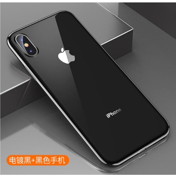 iPhone Xs MAX Skal  Superslimmat TPU Skal-5st Färg Svart