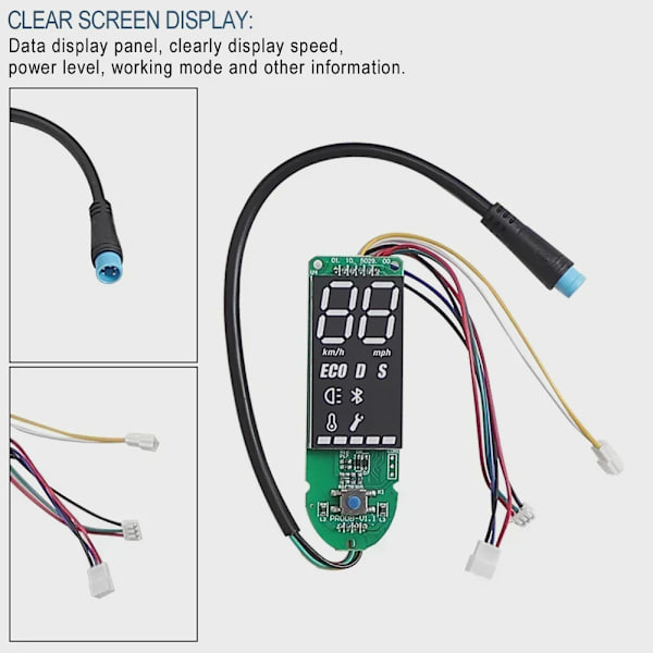 Xiaomi M365/PRO Scooter Bundkort Controller BT Digital Display Bremsegreb Accelerator Lys Set E
