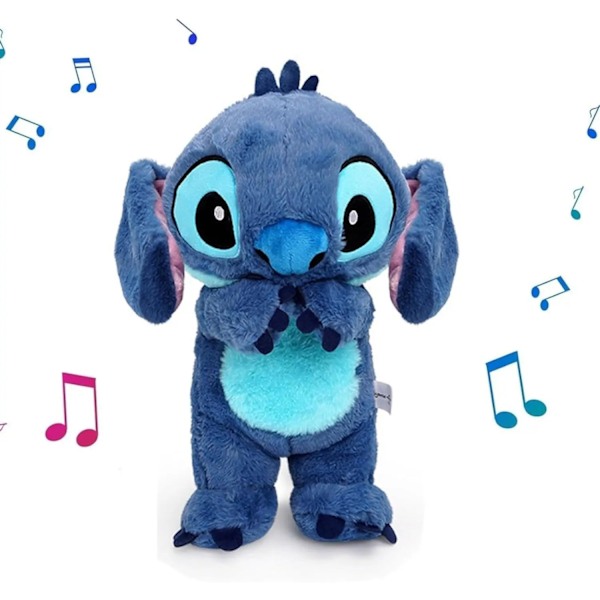 30 cm  Stitch Åndedrætssøm Plysdukke - sovelegetøj til børn Blue
