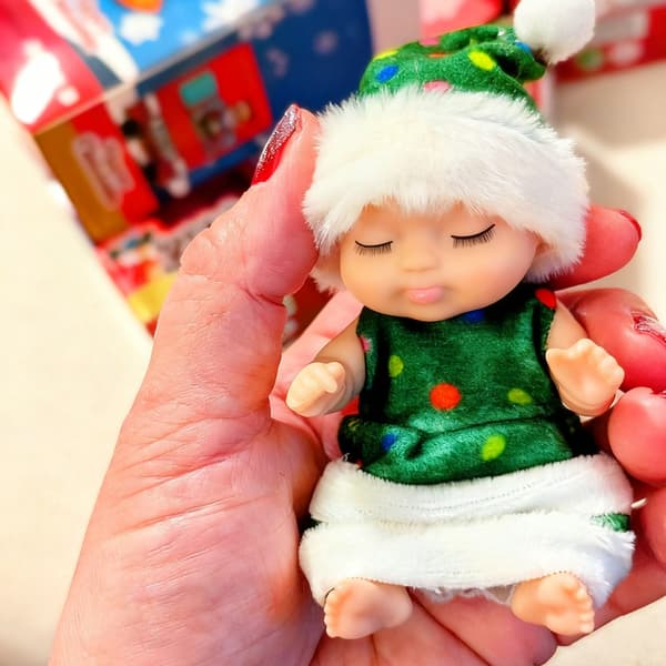 12 stk Christmas Reborn Doll Kit - Søde sovende prinsessedukker med tøj og tilbehør gave opp-12pcs