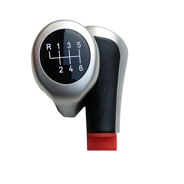5/6 gearskifteknop med ægte læder til BMW 1 3 5 6-serie E30 E32 E34 E36 E38 E39 E46 E53 E60 E63 E83 E84 E90 E91 6speed