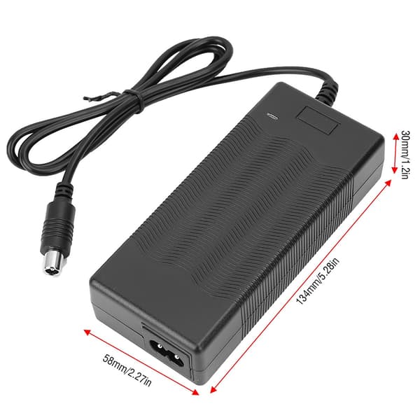 Batteri 42V 2A Udskiftningsadapter til elektrisk løbehjul Batteri til Xiaomi løbehjulsadapter US Plug