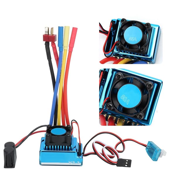 Børsteløs ESC V2.3 Elektrisk Hastighedsregulator til RC Biltilbehør Sapphire