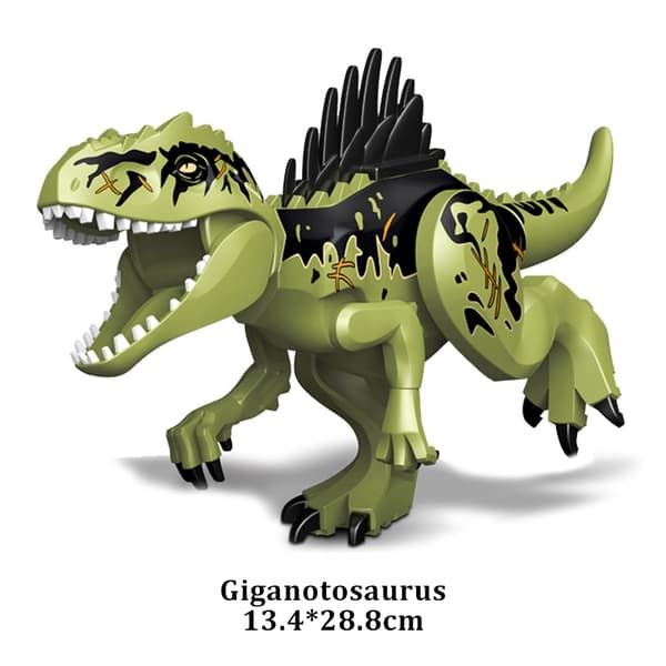 Jurassic Dinosaur Building Blocks -sarja: T-Rex, Raptor, Triceratops & Indominus Rex -figuurit Dinosaur 39
