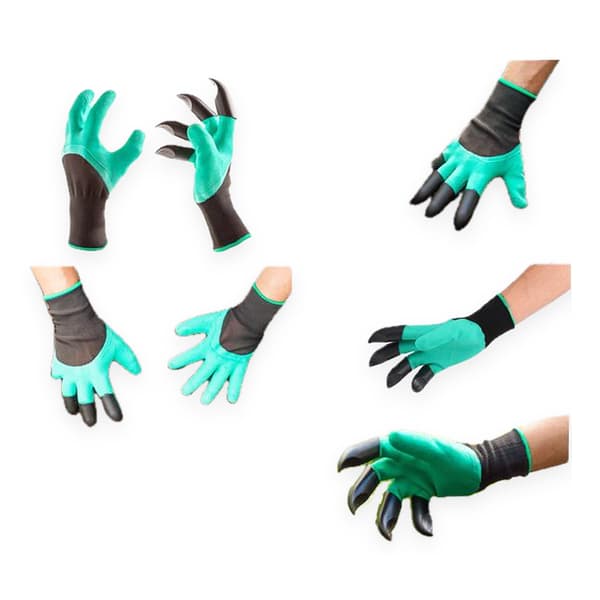 Gardening gloves with claws - Dig and rake