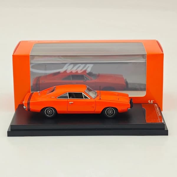 Mini Forge 1:64 för Charger General Lee R/T 1969 Diecast Modellbil Miniatyr Begränsad Samling Leksaksfordonsmodeller RT Silver