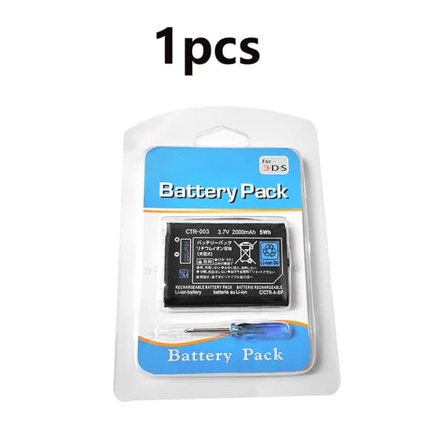 2000mAh CTR-003 för Nintendo 2DS 3DS NYTT 2DS XL batteri CTR-003 för Nintendo 3DS N3DS Gamepad Controller Ny 3DS 3DS 1pcs