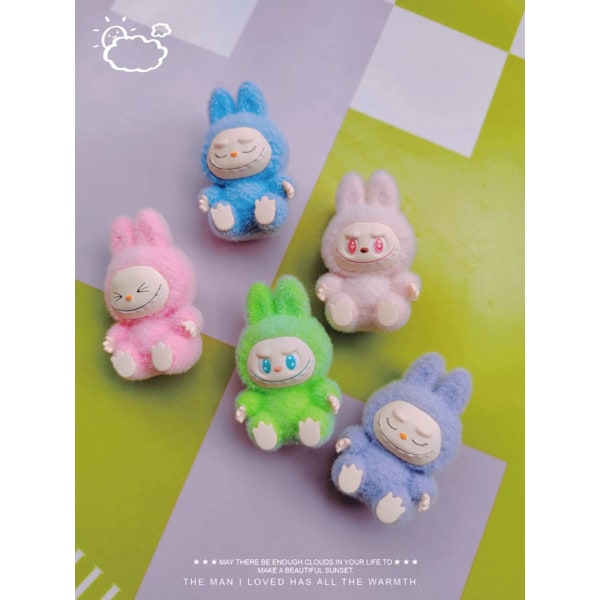 Nytt 10st Mini Labubu Sittställning Action Figur Söt Labubu Dockor Set Modellkollektion Dekor Dekorationer Tillbehör Barnpresenter