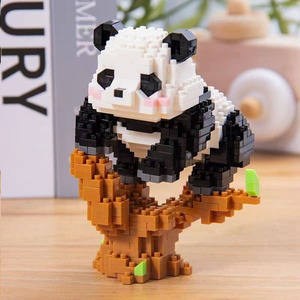 Mini Panda Building Blocks - Söt pedagogisk leksak i stil för barn W1118 Nobox