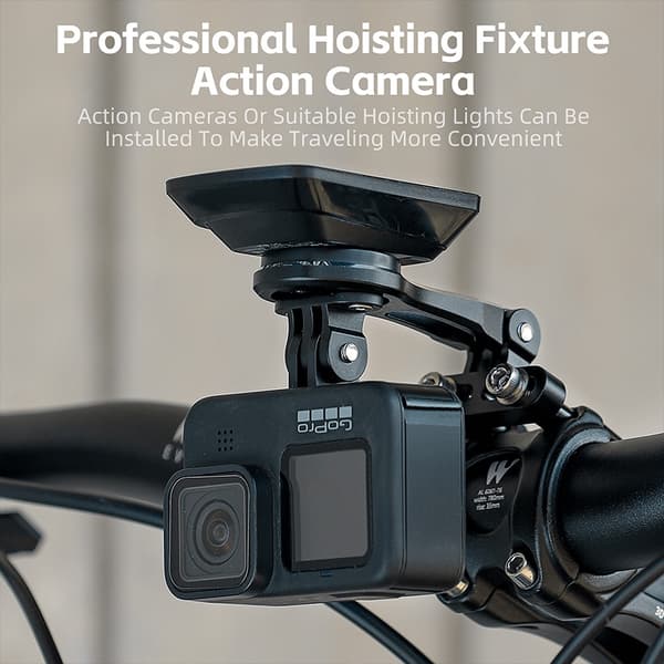 WEST BIKING Aluminium Cykel Forlygte & Computer Holder til Wahoo Bryton Garmin Integrated Model A