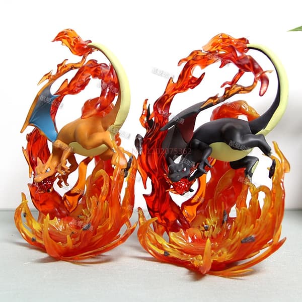 Sød Charizard-figur - 1/20-skala ild-pustende dragemodel til skrivebordspynt B