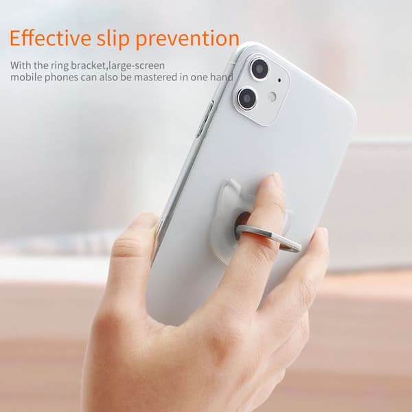 Klar Katte Fingerring Mobiltelefon Standholder til iPhone XS Huawei Samsung Bilmontering Rabbit