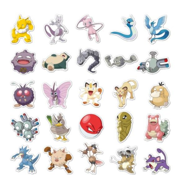 100 stk Pokemon Pokemon klistermærker