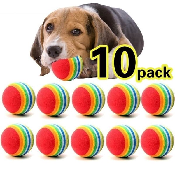 10 stk. kæledyrslegetøj Rainbow -10pcs