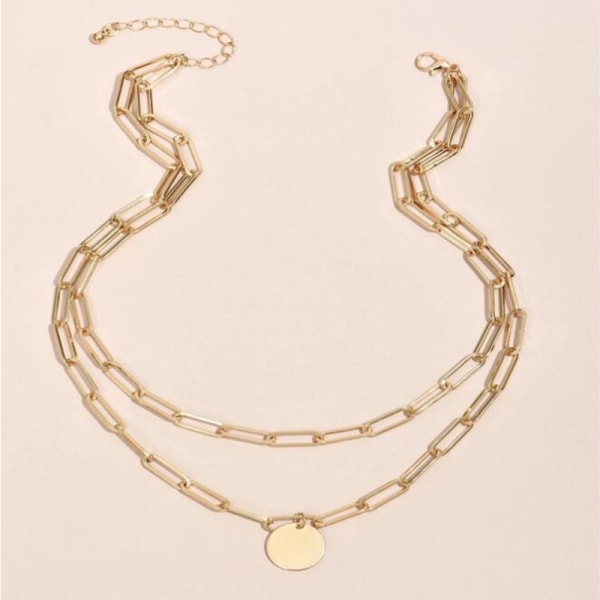 Ny smykke kreativ simpel halskæde halskæde choker Gold