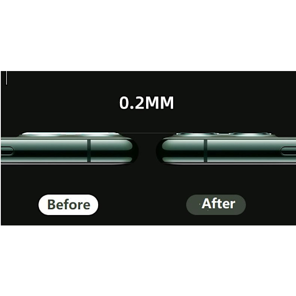 2 Pack iPhone 11 Pro, Pro Max Camera Tempered Glass Screen Protector