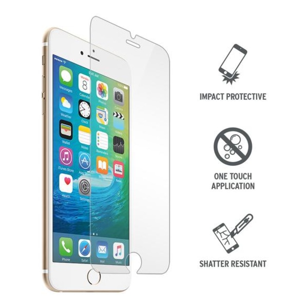 iPhone 8 PLUS Skærmbeskytter i hærdet glas - Glasbeskyttelse - STÆRK BESKYTTELSE