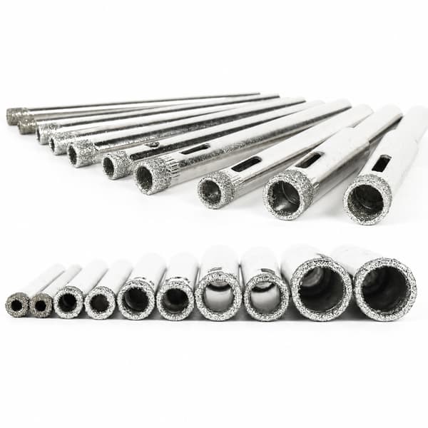 Diamantbelagte boretilbehør Bits Hulsav Glas Granit Skærer Åbner Bits Glas Hulåbner 5 pcs  6 mm
