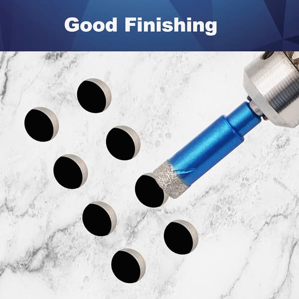 Boresæt med rundt skaft til porcelænsfliser, keramik, sten, granit, 5 dele pr. pakke 5 pcs Mixed