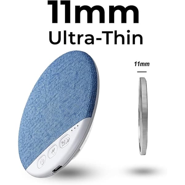 Opgrader Mini Bluetooth-højttaler Trådløs Bluetooth-forbindelse Pudehøjttaler Søvnhøjttaler Hvid støjhøjttaler Søvnhjælpelyd blue