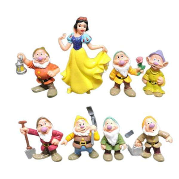 Snow White and the Seven Dwarfs figurines decorative toys 8pc set