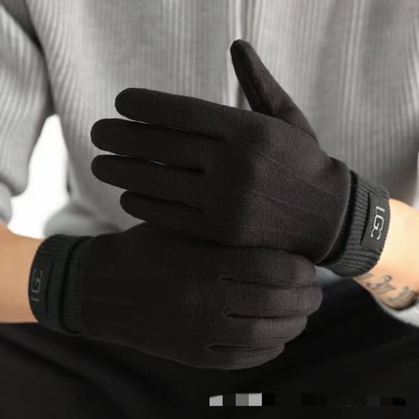 Varm Touch Screen Cashmere Handsker til Damer - Fuldfinger vintervanter til udendørs cykling light gray Gloves Size One Size
