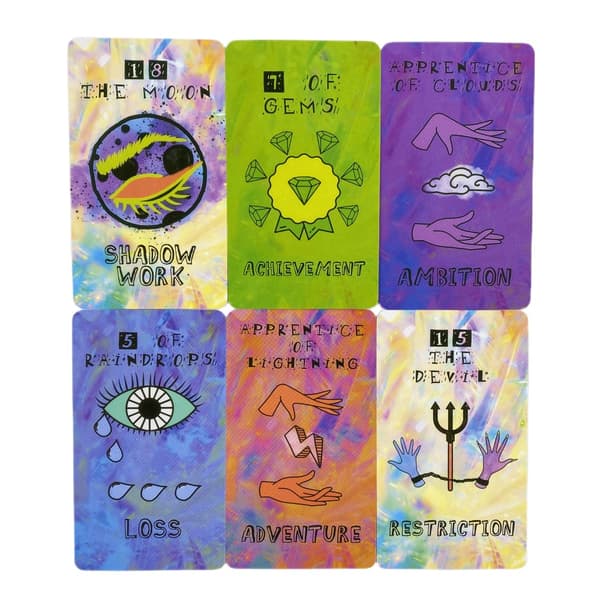 Prism Stay Magic Tarotkort Divination Deck Engelske versioner Edition Oracle Board Spille INK-bordspil til fest TT202