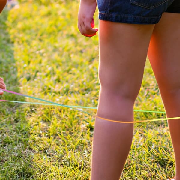 Hopprep för barn - Slitstarkt gummiband hopprep för träning och träning - Nylonleksakspresent 7M