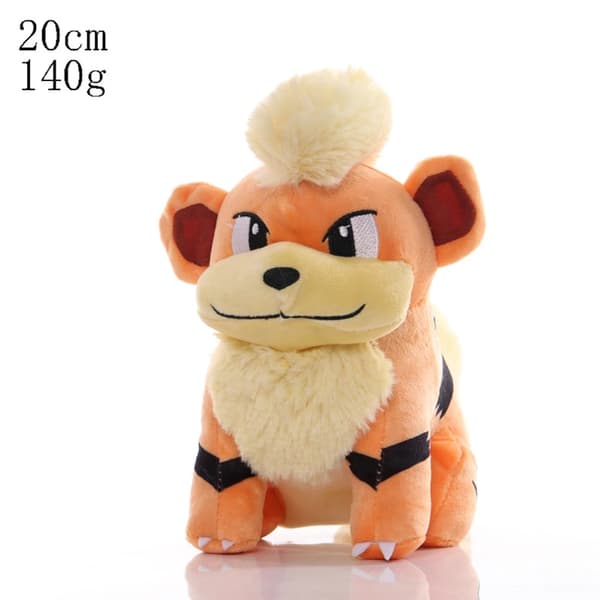 Blød Pikachu, Pichu, Charmander, Bulbasaur, Squirtle, Psyduck, Eevee Plyslegetøj - søde udstoppede dyr 24cm