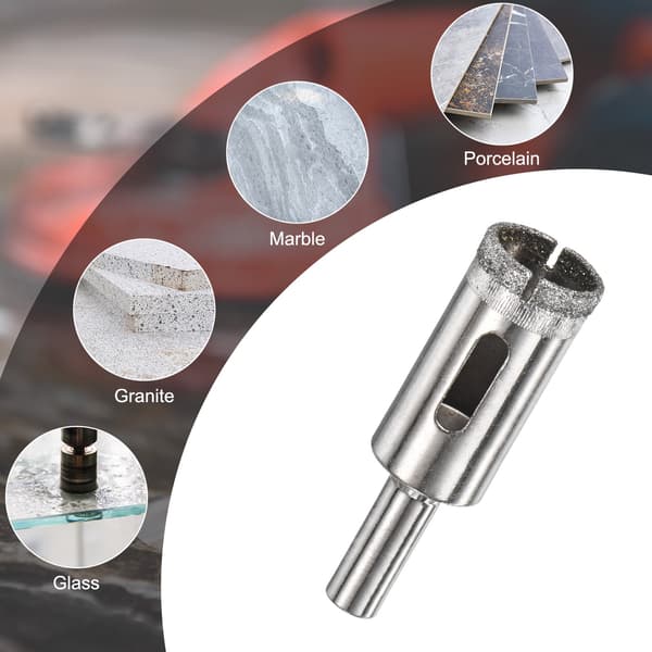 5-delt diamanthulsavbor 3-18 mm glasbor til keramik/marmor/granit 7 mm  Round shank