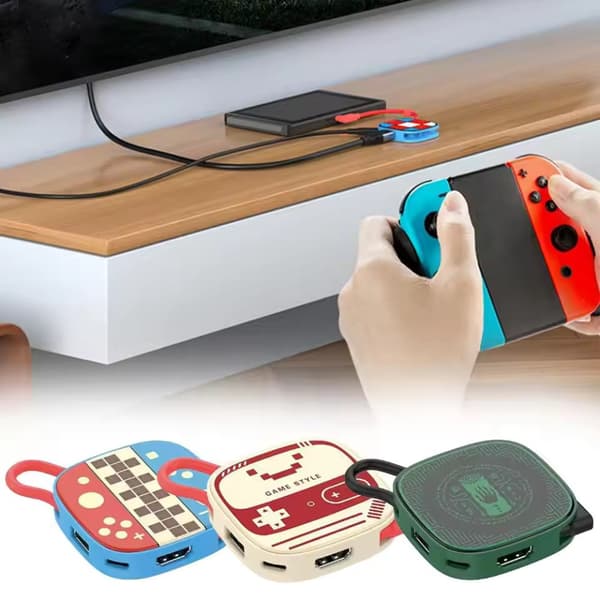 Switch 2 Dock HDMI 4K USB 3.0 Hub Adapter USB Splitter TV Bærbar Dockingstation til NDS Switch2 Bærbare PC iPad MacBook Air P F