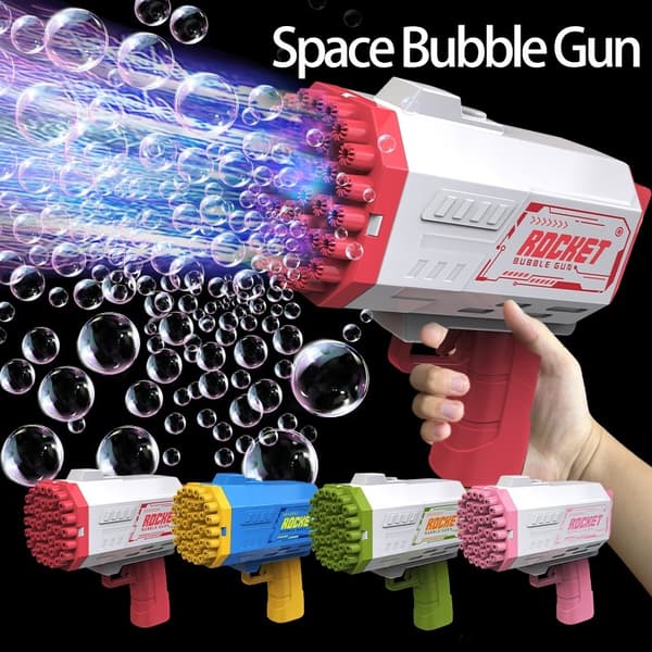 40-håls bubbelpistol för barn - fest och bröllop Pink