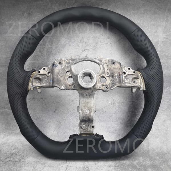 Til Mazda 3 Mk1 MPs Normal flad bund INKLUDERER rat Volante 2004-2009 Dark Grey
