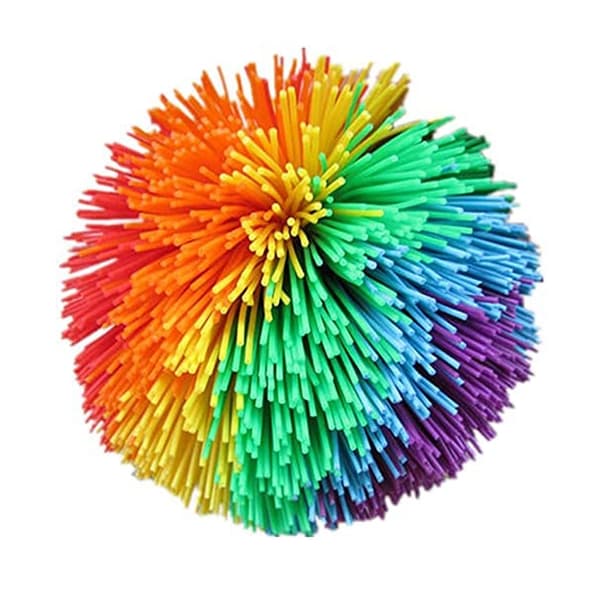 Rainbow Stringy Balls Fidget Legetøj til børn - sjove udendørs festgaver og spil 1Pcs 8cm