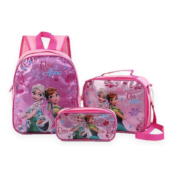 Pink Frozen Backpack School Bag 3 Pack Birthday Gift Pink
