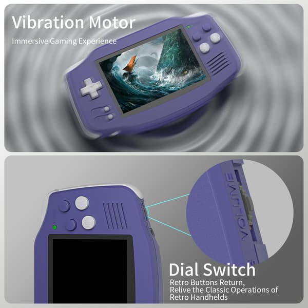 ANBERNIC RG34XX Retro Handheld Game Console 3,4” IPS Linux 64-bitars 3500mAh videospelspelare TR Green 64GB
