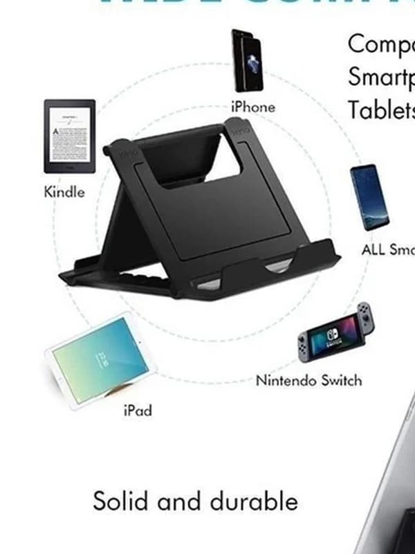Cadaget Fleksibel Sammenfoldelig Telefon Tablet Bordstativ Mobilbeslag Sky Blue