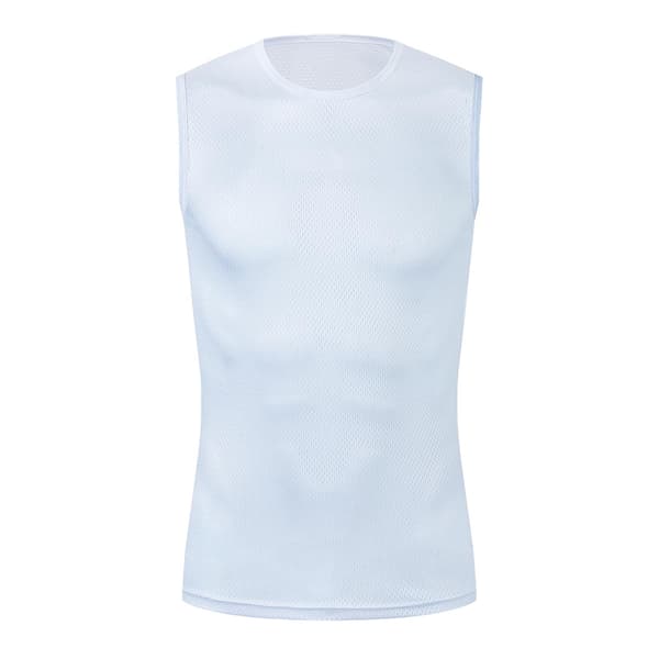 Reflekterande vit cykelunderställ snabbtorkande tight väst med hög elasticitet White 2(Reflective) Size 3XL