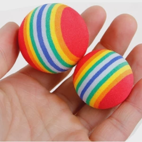 10 stk. kæledyrslegetøj Rainbow -10pcs