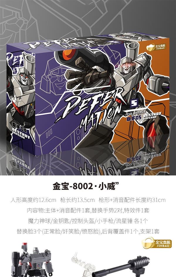 Galvatron Megatron H9 Gun Model G1 Mini Pocket Warrior Action Figur - Deformeret robotlegetøjsgave Megatron