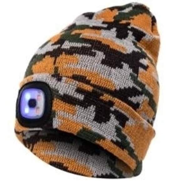 Hat med LED lampe 5 Farver Grey Grå