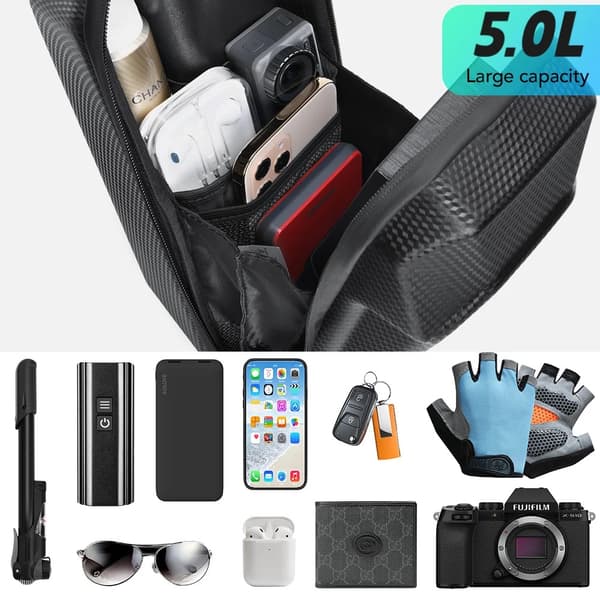 NEWBOLER El-Scooter Fronttaske 5L EVA Vandafvisende Quick Release Universal til Xiaomi BAG239-3L