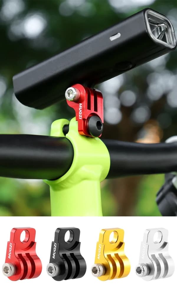MUQZI Brompton Foldbar Cykellygte & Computerholder Monteringsadapter Cykeltilbehør Silver