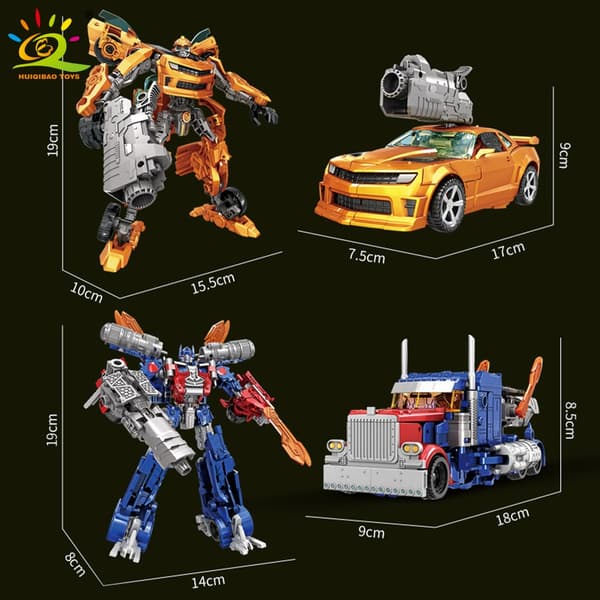 Transforming Robot Car Legetøj - 2-i-1 Mecha Warrior Action Figur til børn - Legering og plastikmodel With Box