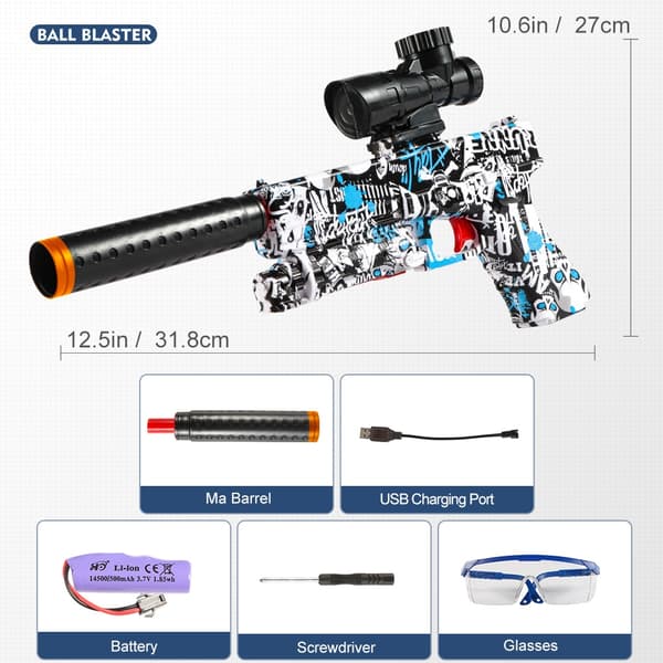 M416 Electric Blaster Toy Gun Set för utomhuslek - Shooting Fun med hög precision Light Blue